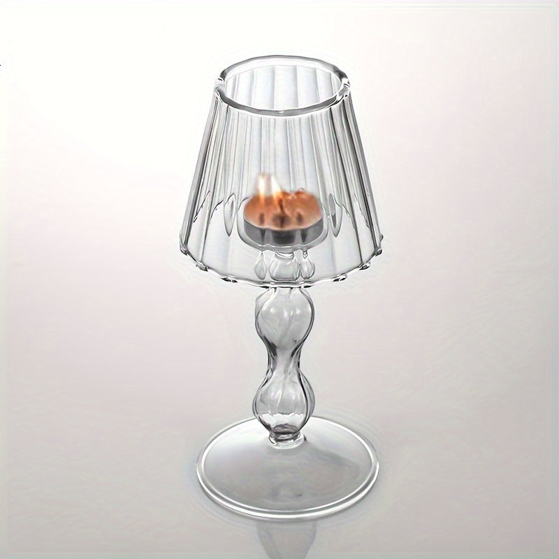 CrystalGlow – Luxe Glazen Tafellamp & Kandelaar