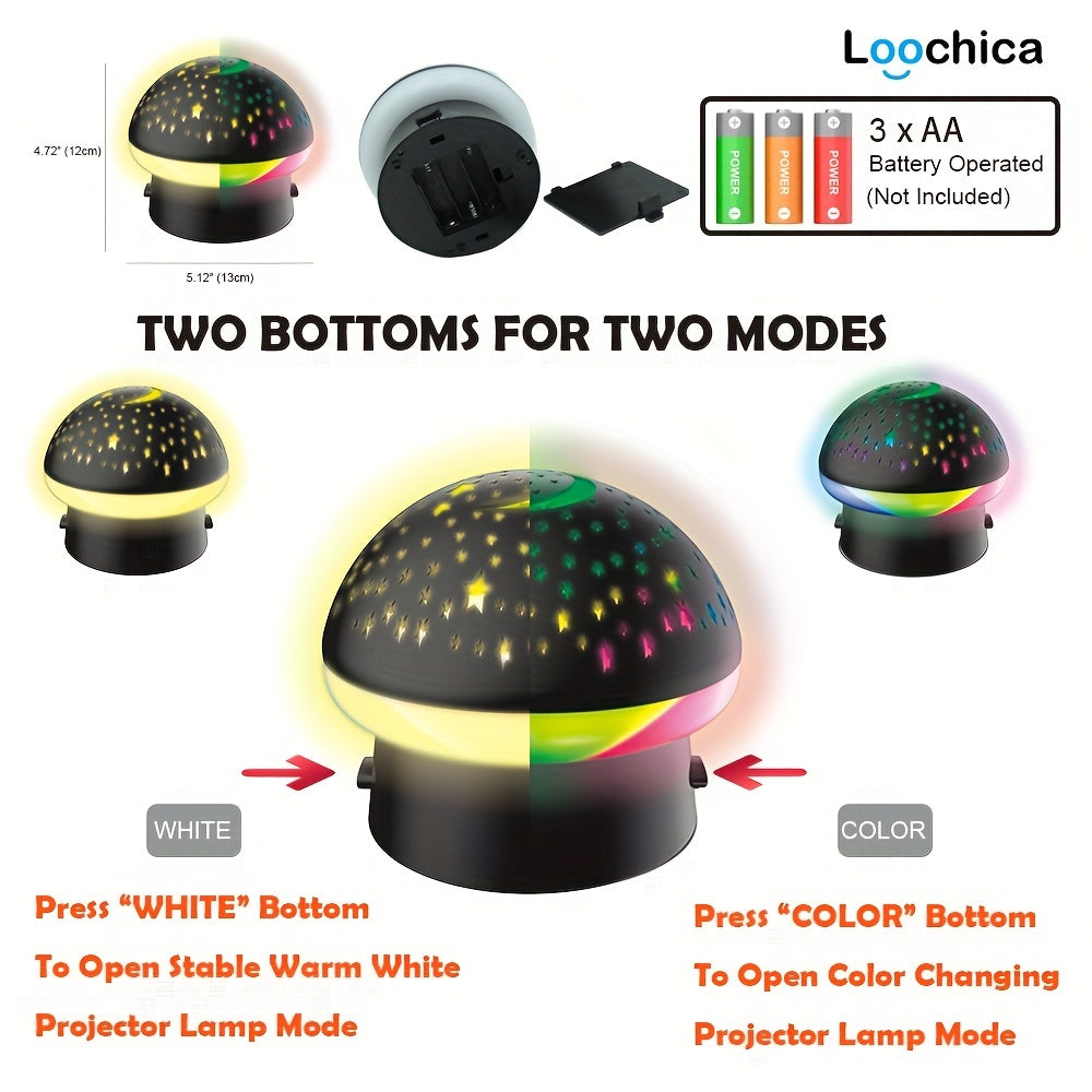 StarryGlow Lamp – Magische Paddenstoel Nachtprojector