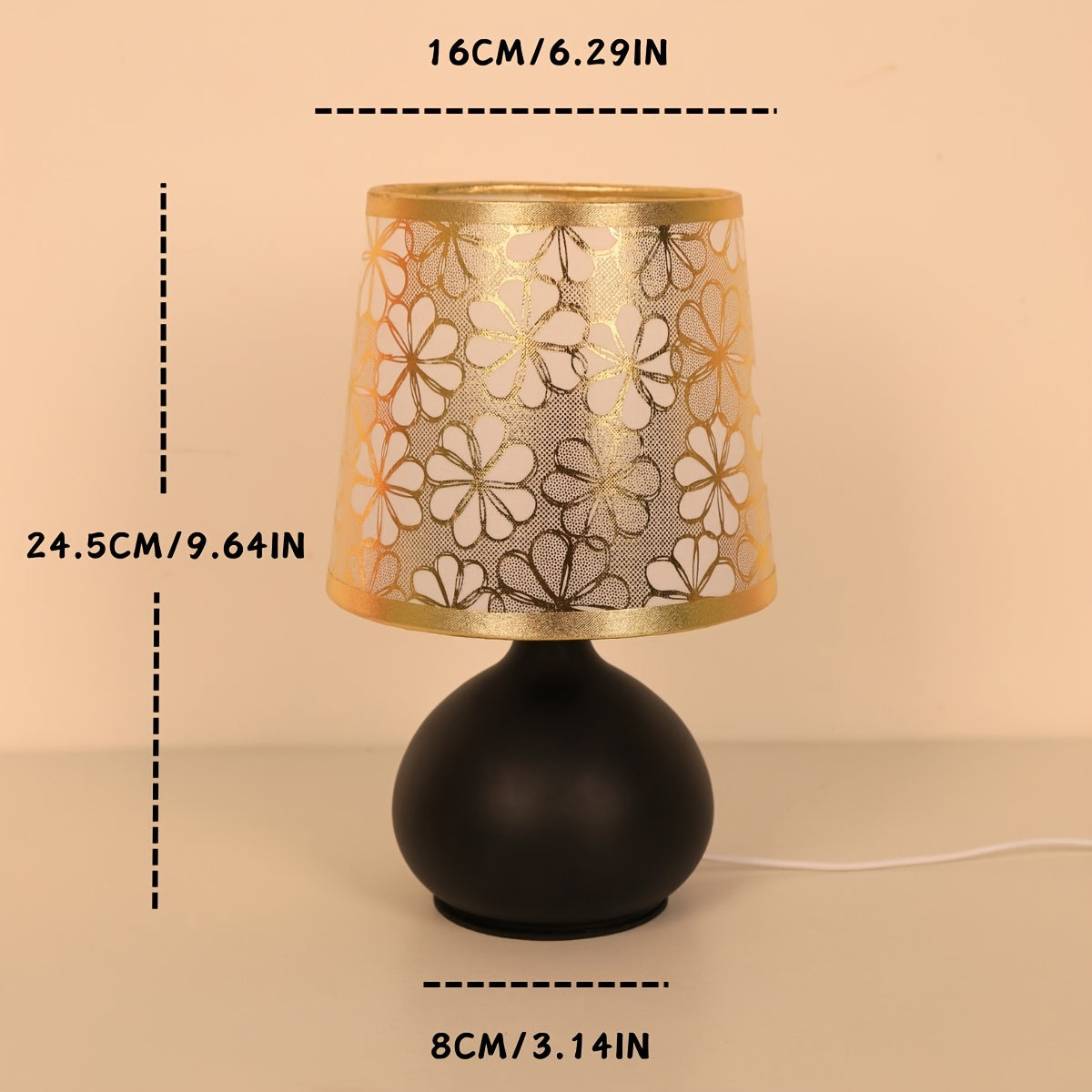 RetroLamp – Scandinavische Stoffen Tafellamp met USB