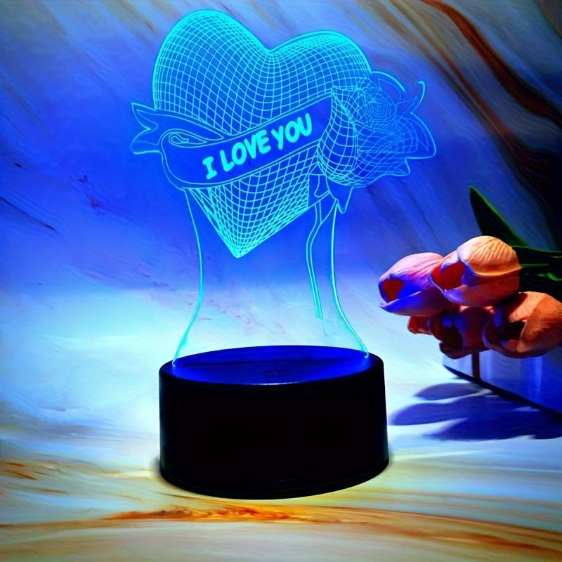 GlowCraft Lamp - 3D LED Illusie met Touch en 7 Kleuren