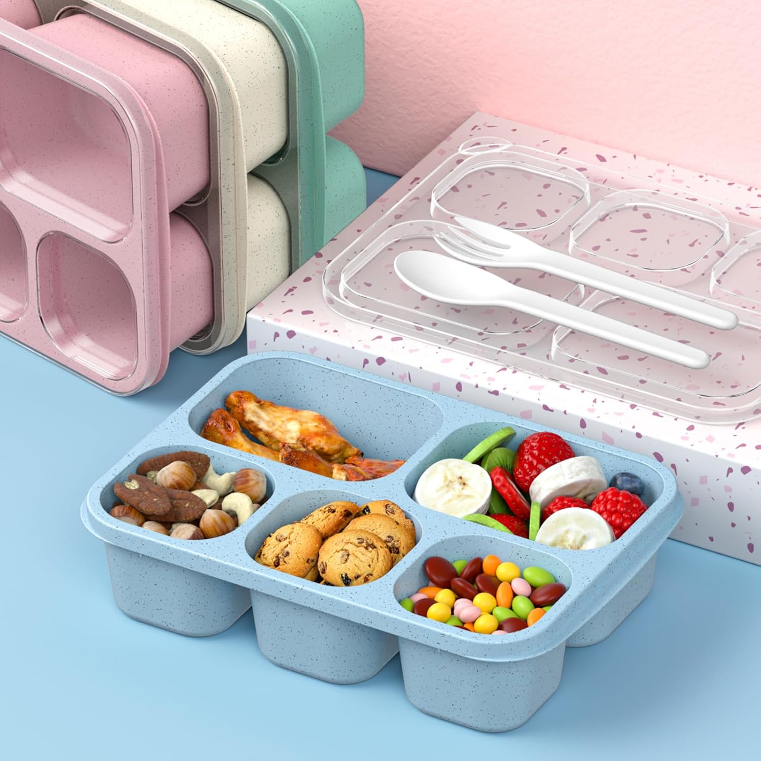 BentoBox - Stijlvolle Maaltijd Containers Set 4-delig