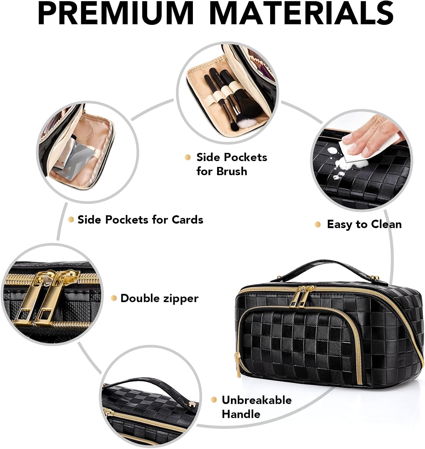 GlamBag - Waterdichte Make-up Reistas met Grote Capaciteit