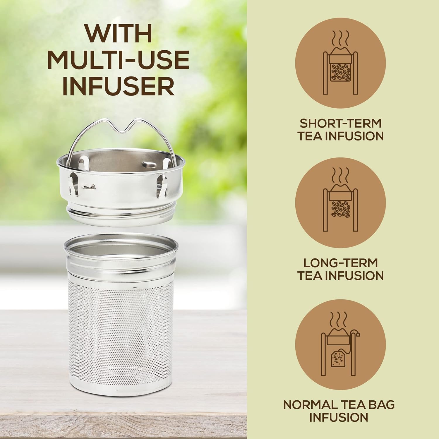 TeaFusion - Luxe Bamboe Thee Fles 500ml
