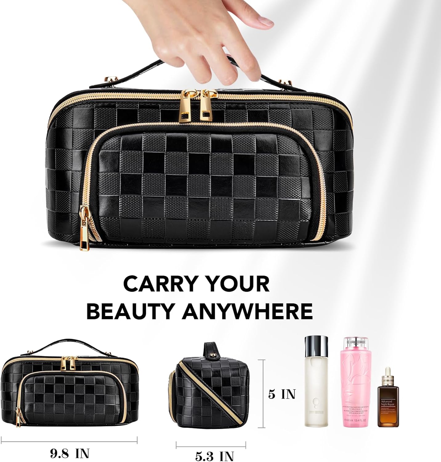 GlamBag - Waterdichte Make-up Reistas met Grote Capaciteit