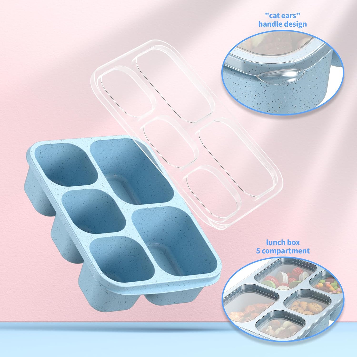 BentoBox - Stijlvolle Maaltijd Containers Set 4-delig