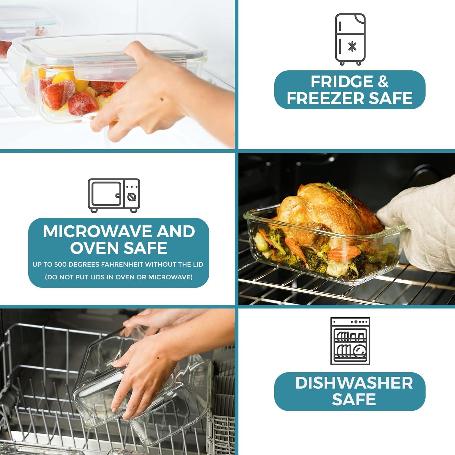 GlassSafe - 32-delige Set Luchtdichte Opslagpotten