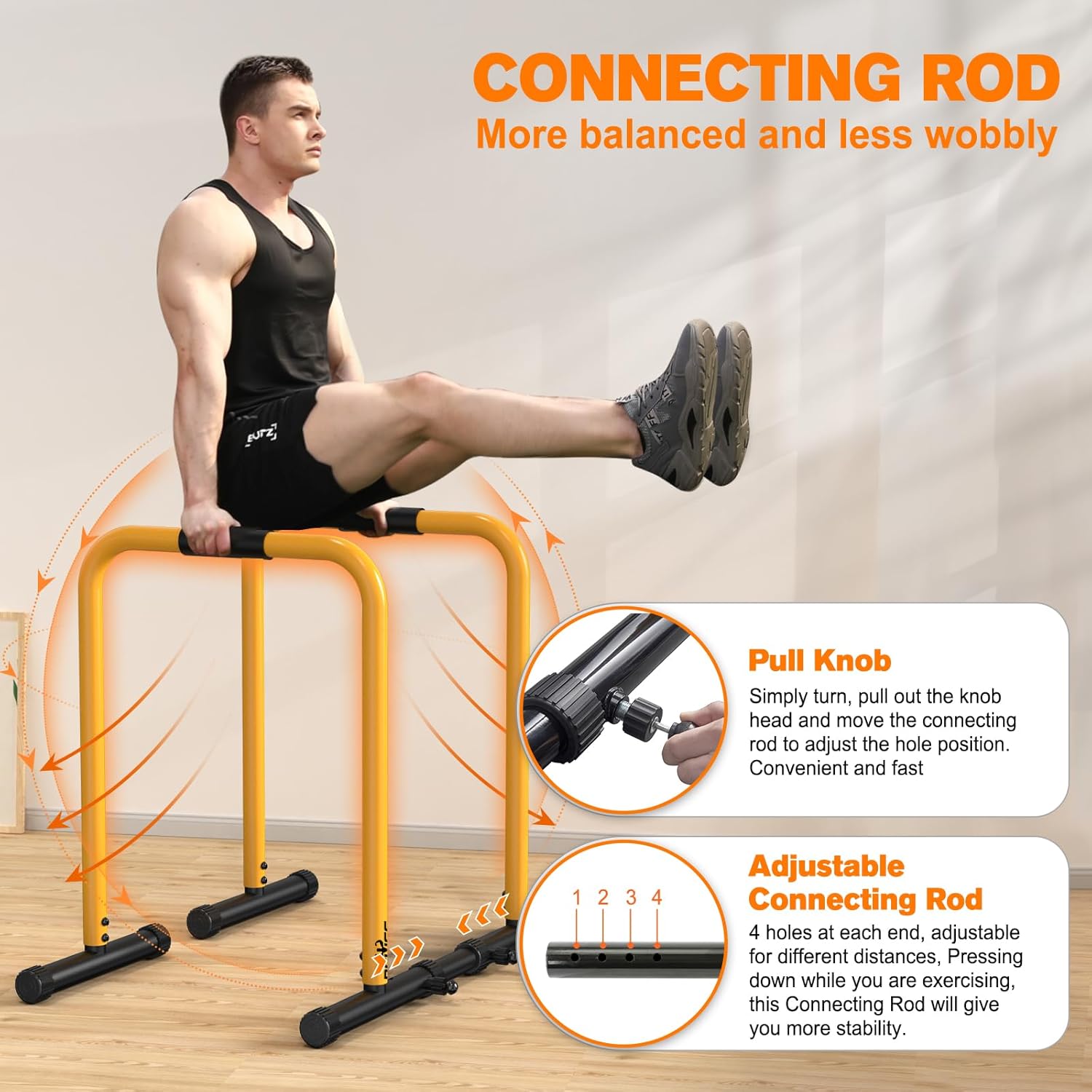 PowerDip - Stevige Dip Station & Push-up Stand