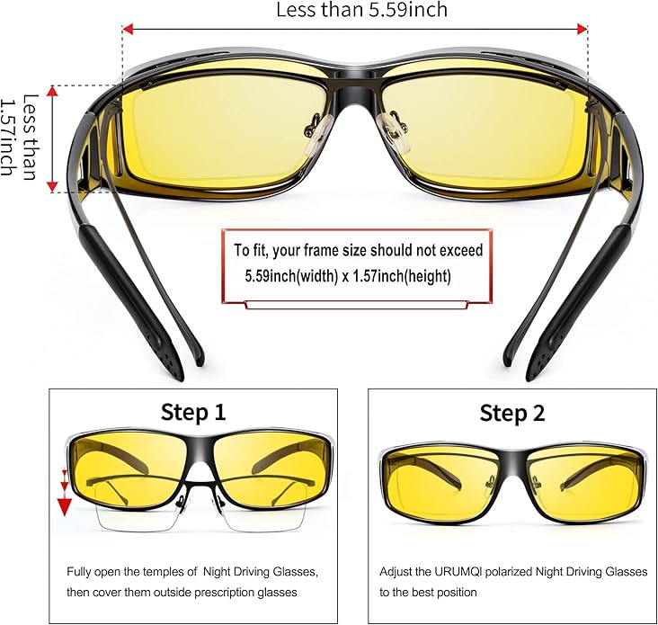 NightVision - Polarized Rijbril voor Nacht Rijden