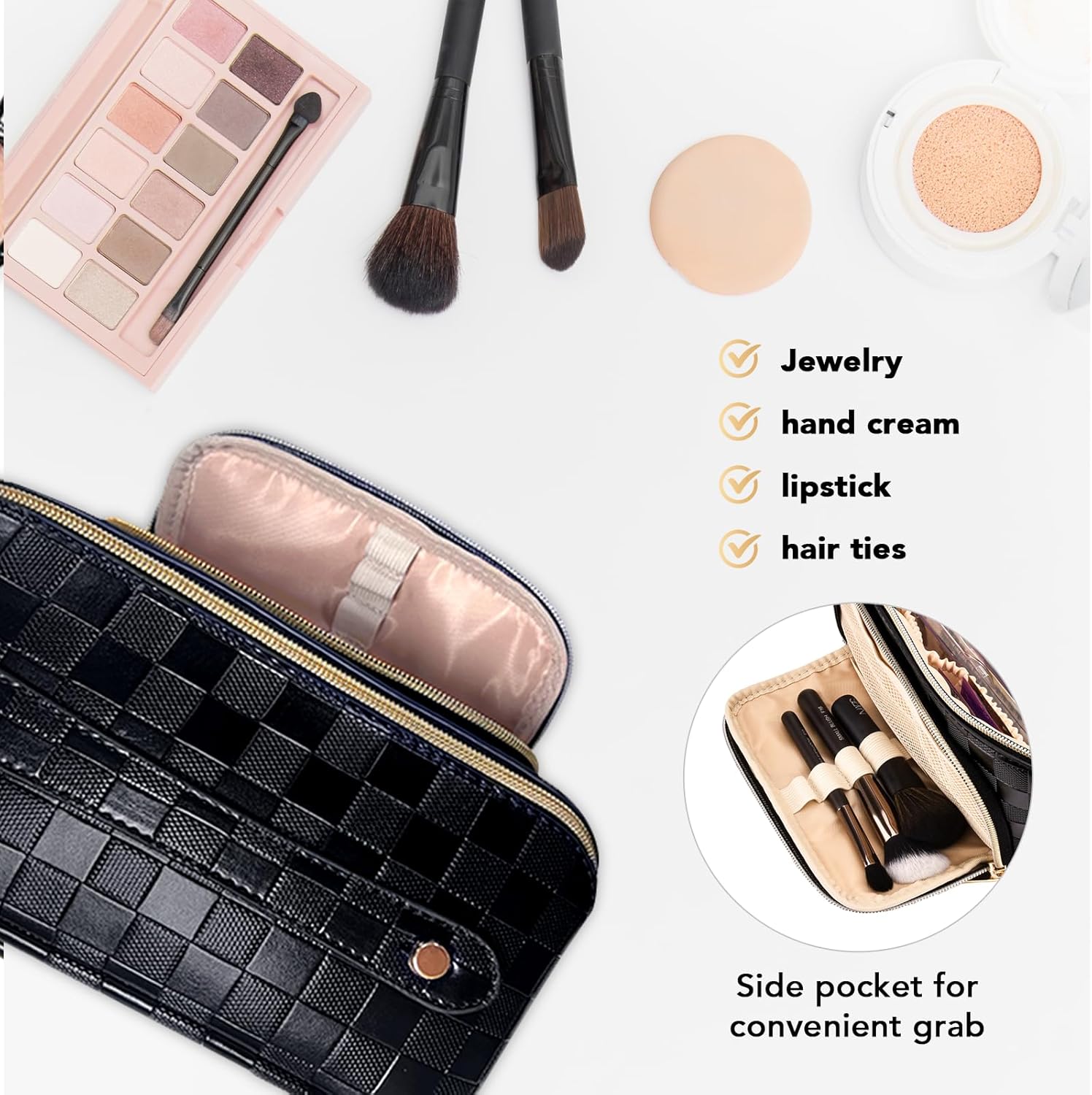 GlamBag - Waterdichte Make-up Reistas met Grote Capaciteit