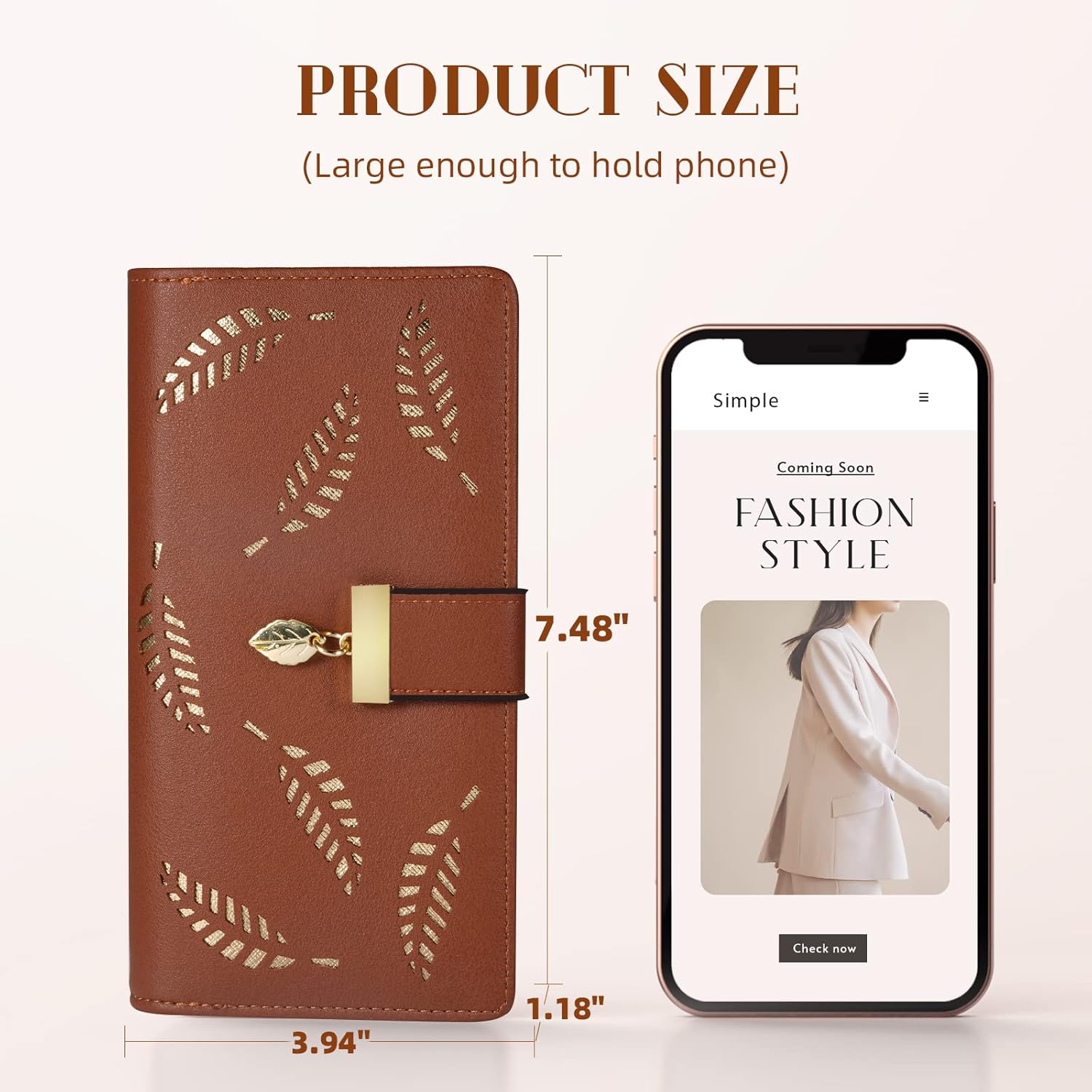 LeatherLeaf – Stijlvolle Leren Portemonnee voor Dames