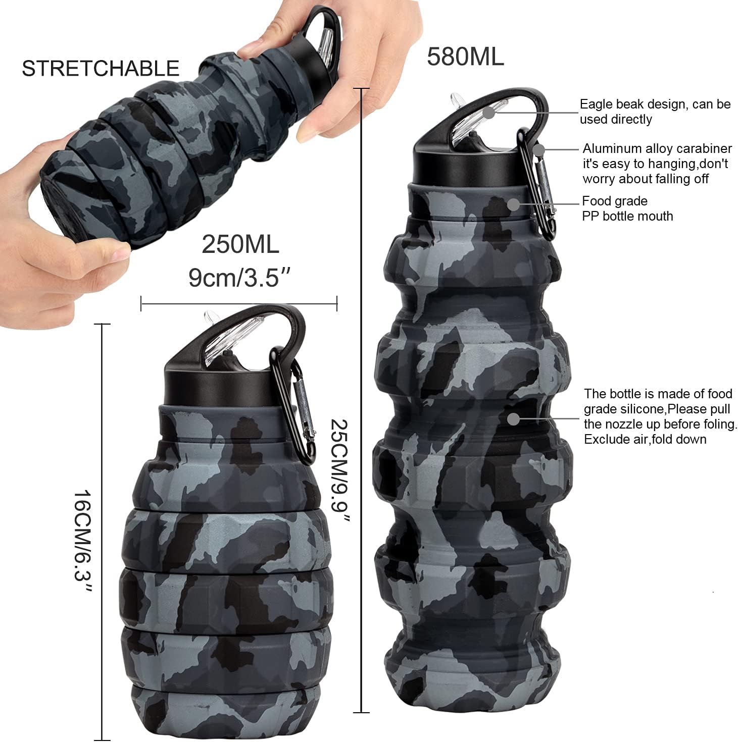 FlexiBottle - Duurzame Opvouwbare Reisbeker 575 ML
