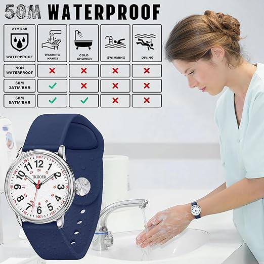 DennyCare - Waterdichte Medische Horloge voor Verpleegkundigen
