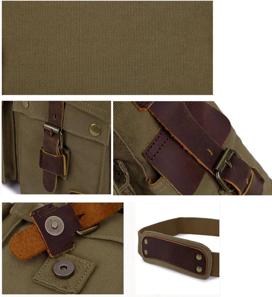 RetroCarry Bag – Vintage Canvas Schoudertas voor Laptops