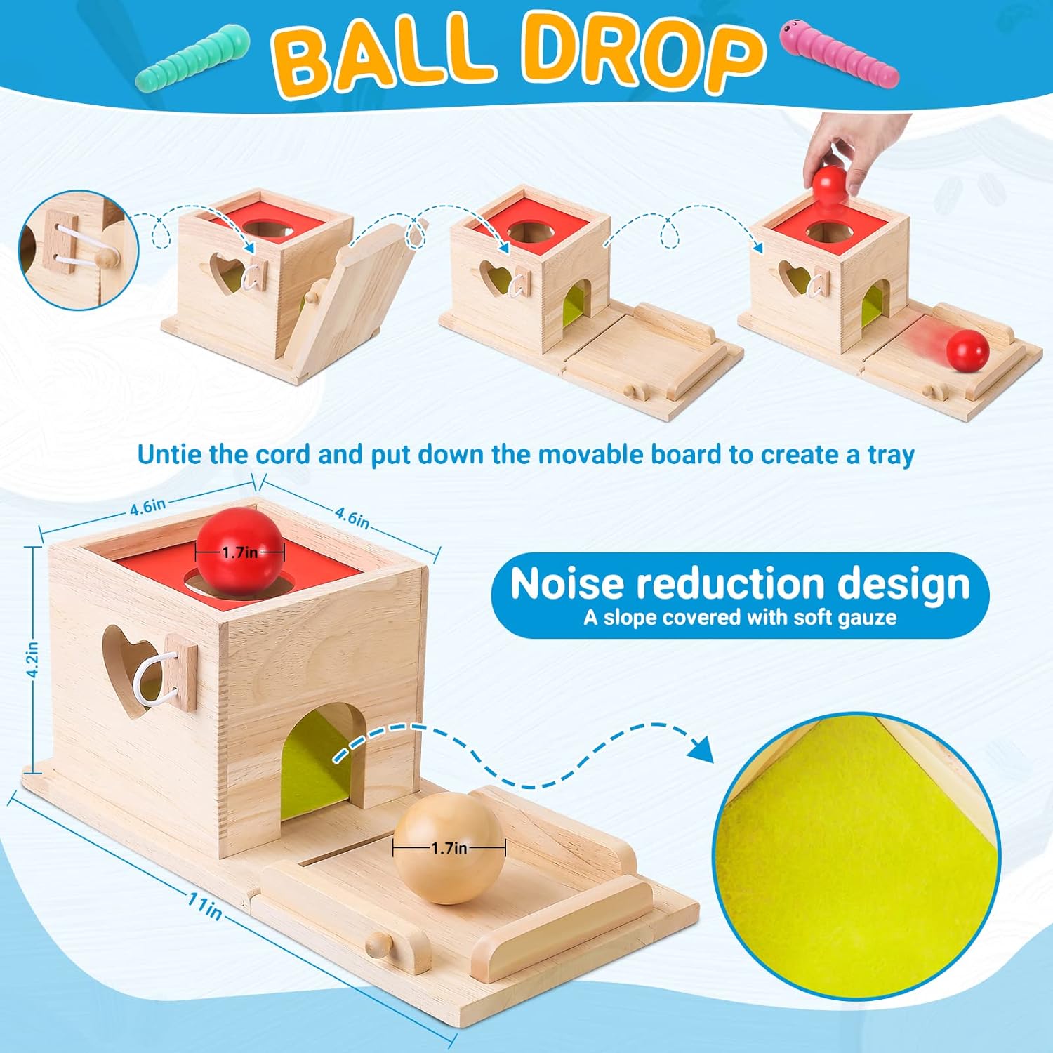 Educatieve Babyspeelgoed Set - Educatieve Speelset voor Groeiende Baby's