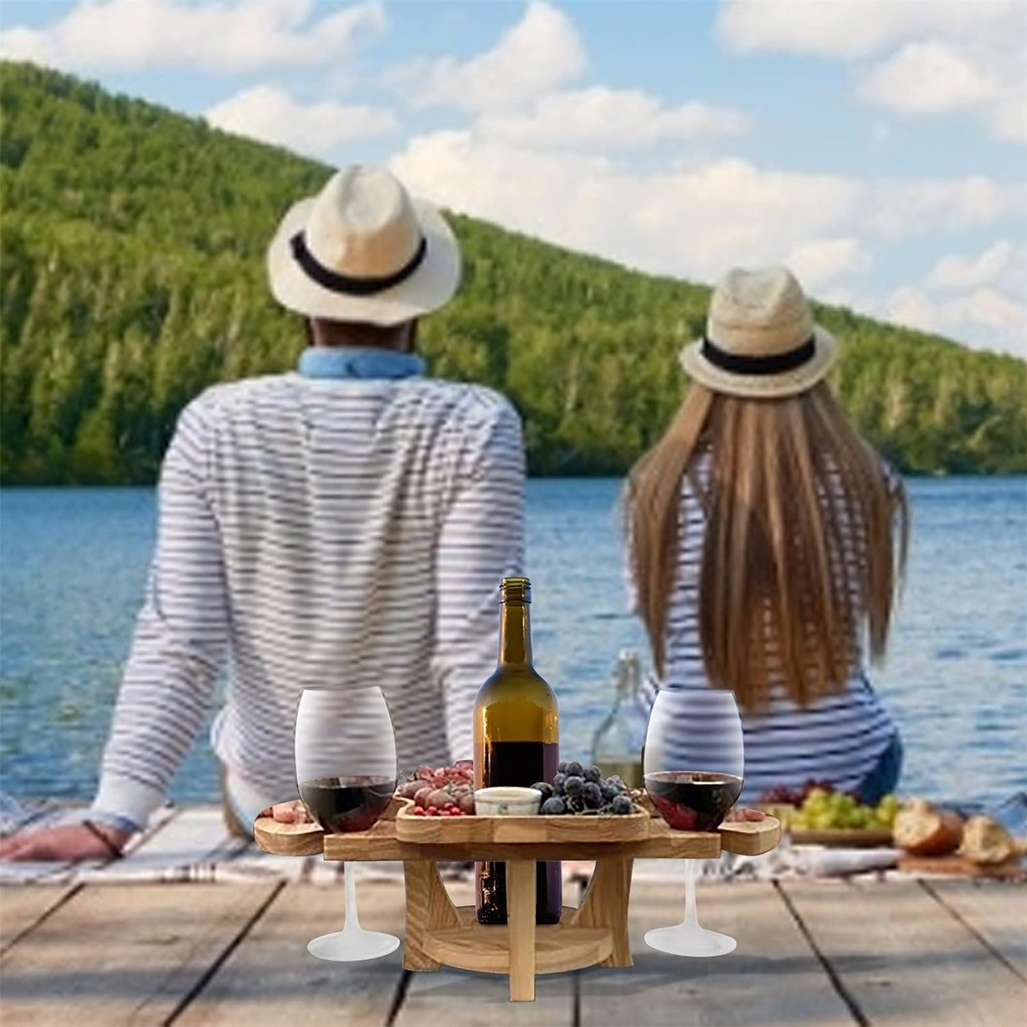 DualServe Rack – Stijlvol Tafelrek voor Fruit & Wijn