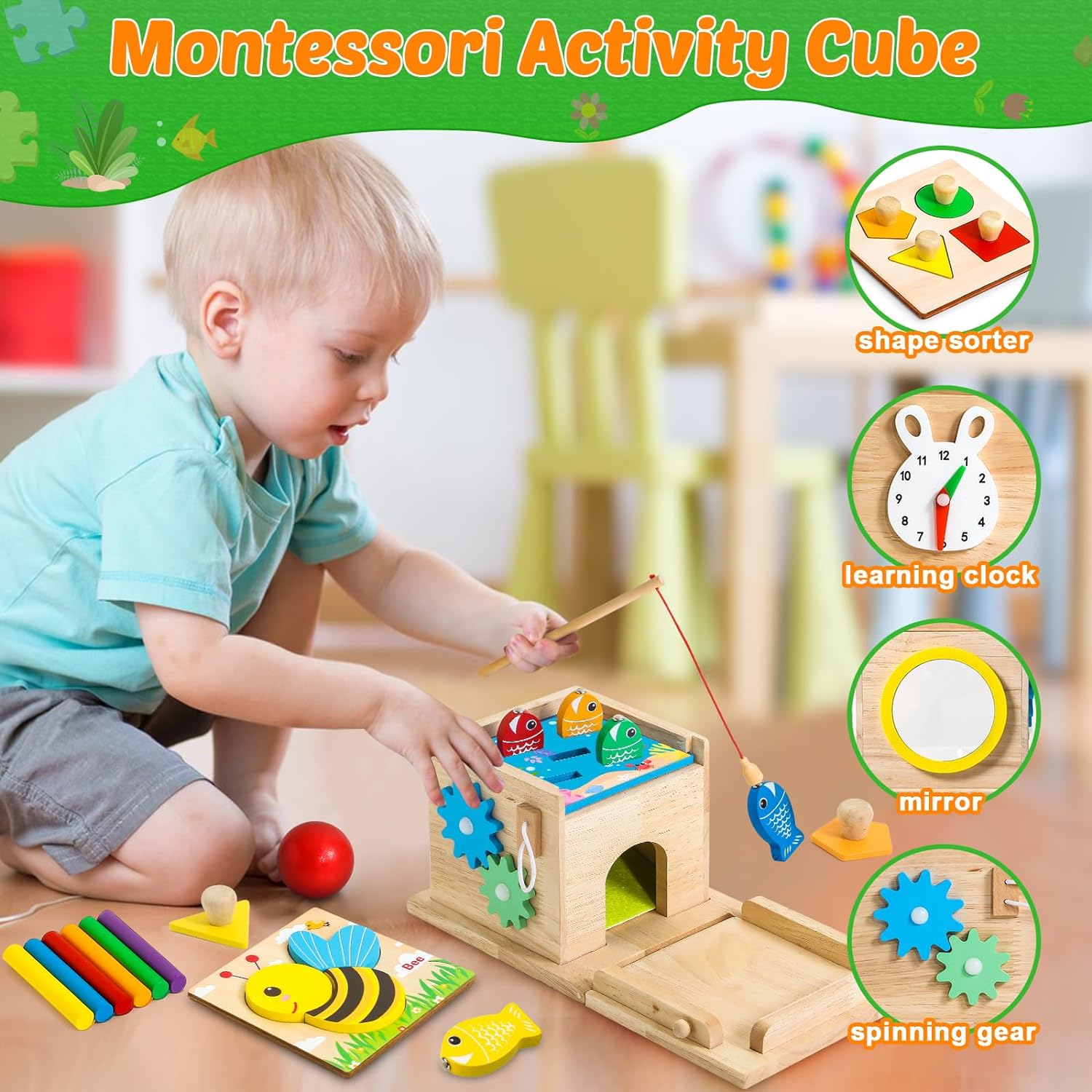Educatieve Babyspeelgoed Set - Educatieve Speelset voor Groeiende Baby's