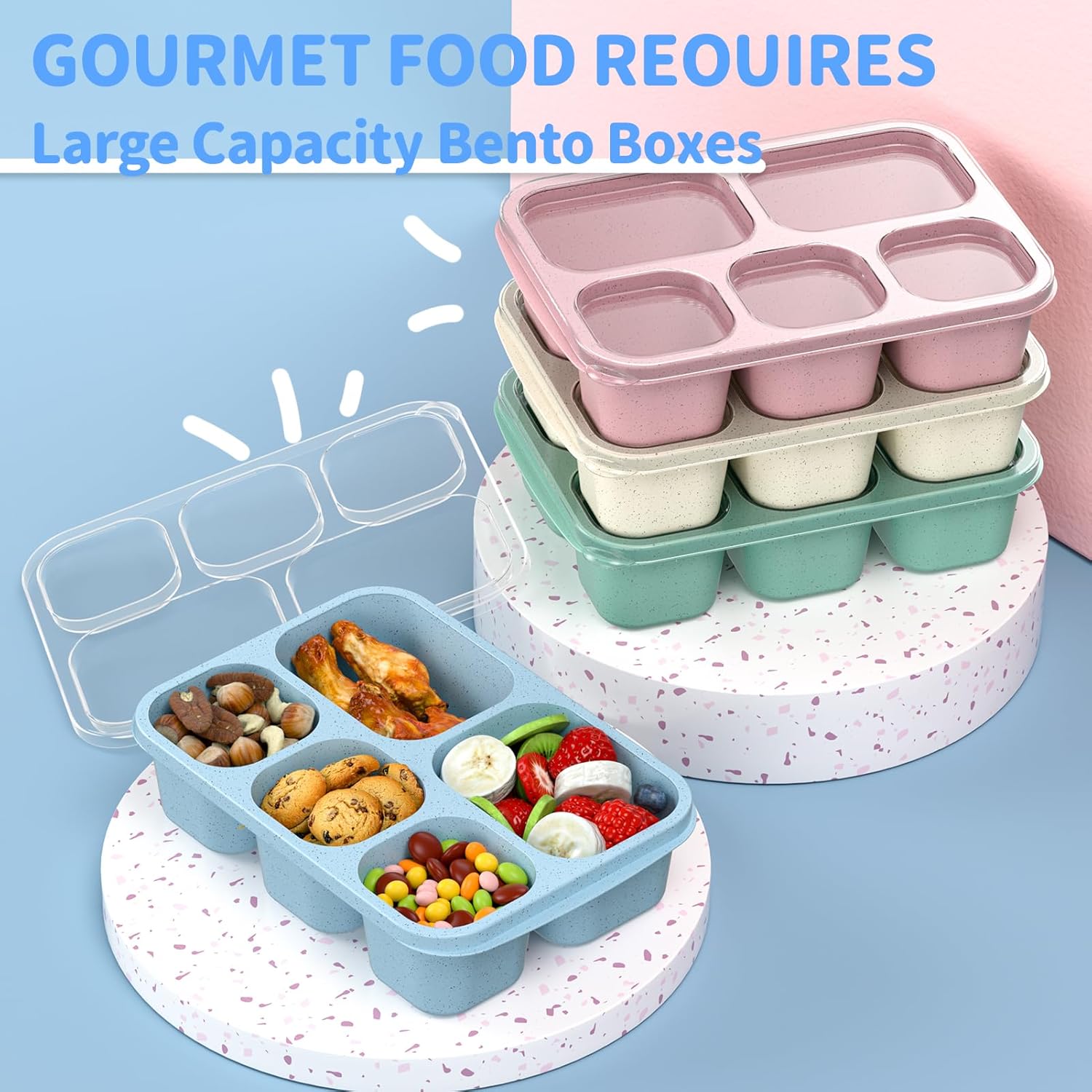 BentoBox - Stijlvolle Maaltijd Containers Set 4-delig