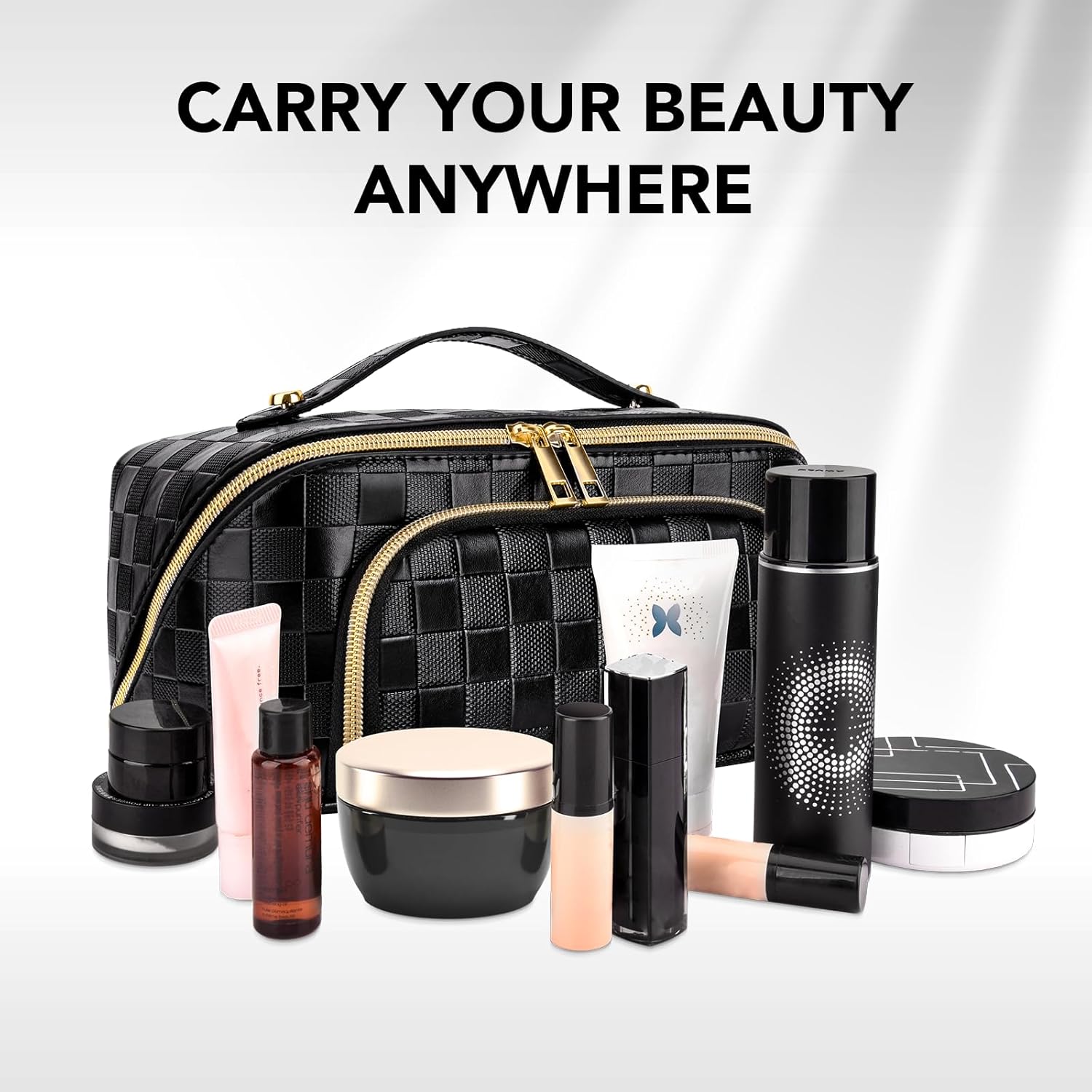 GlamBag - Waterdichte Make-up Reistas met Grote Capaciteit