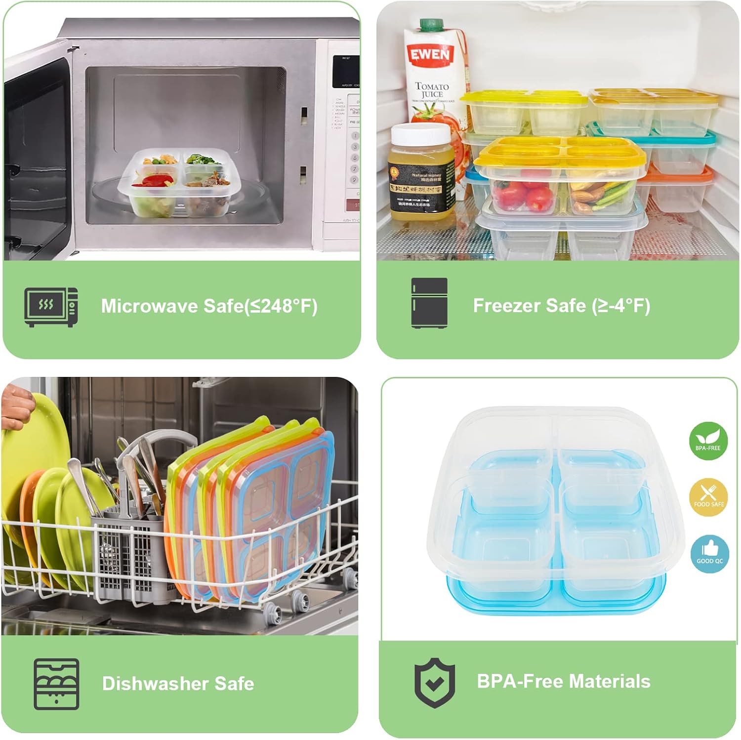 EcoMeal - Herbruikbare Bento Box Set 6 Stuks