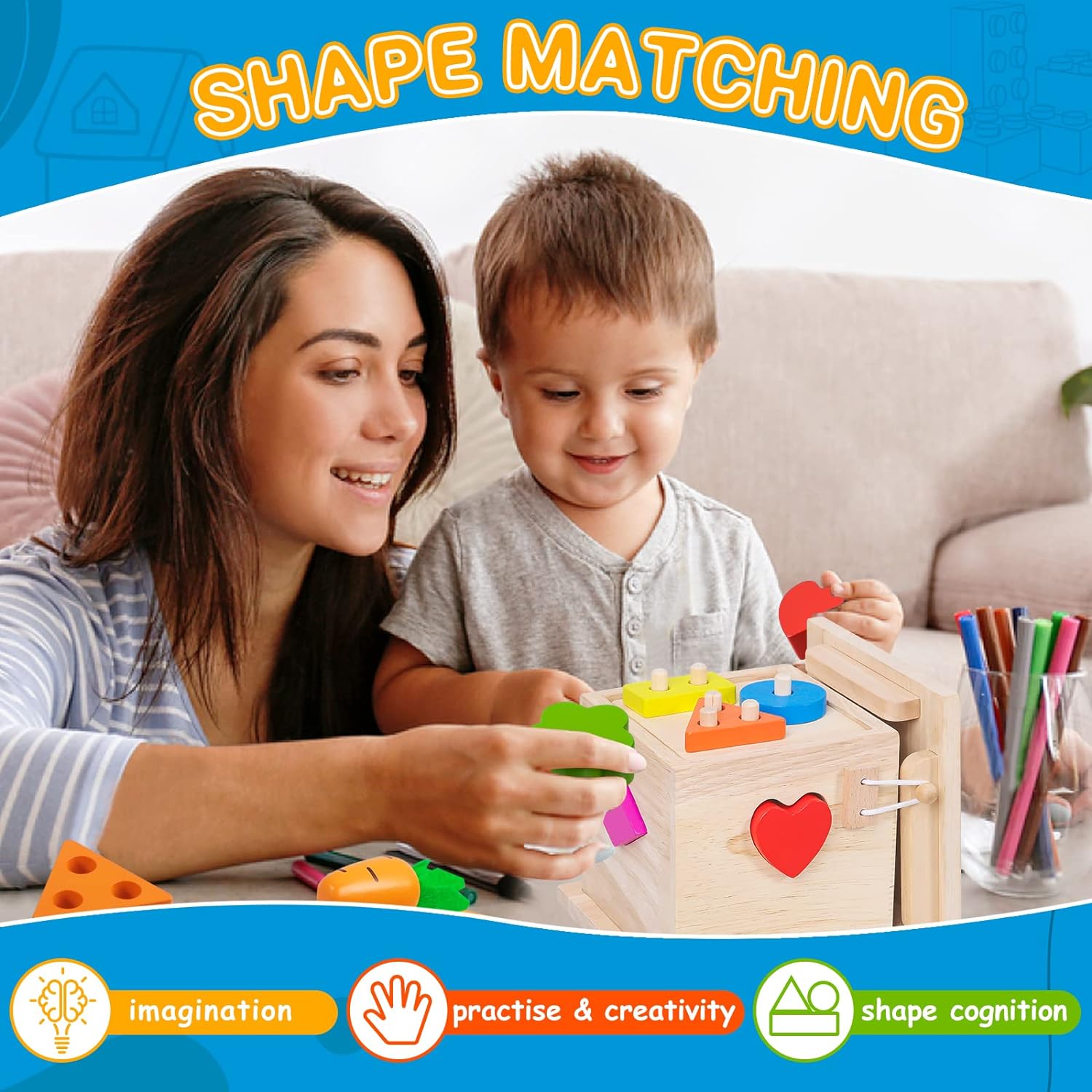 Educatieve Babyspeelgoed Set - Educatieve Speelset voor Groeiende Baby's