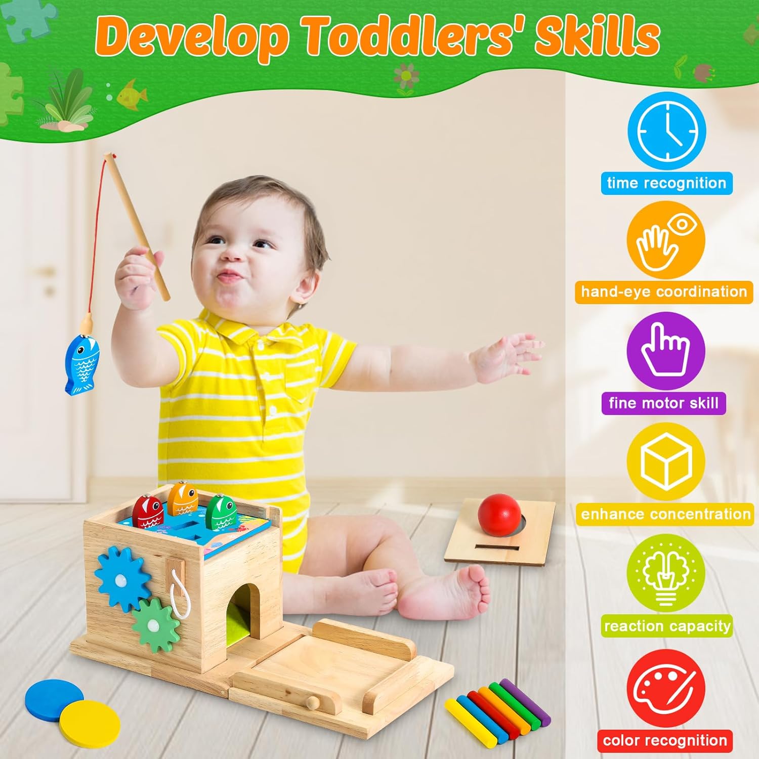 Educatieve Babyspeelgoed Set - Educatieve Speelset voor Groeiende Baby's