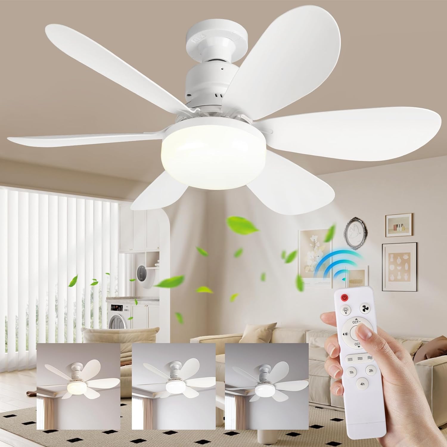 BreezeLight Fan – Verstelbare LED Plafondventilator