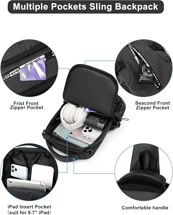 UrbanLite - Stijlvolle Crossbody Rugzak voor Dagen in de Stad