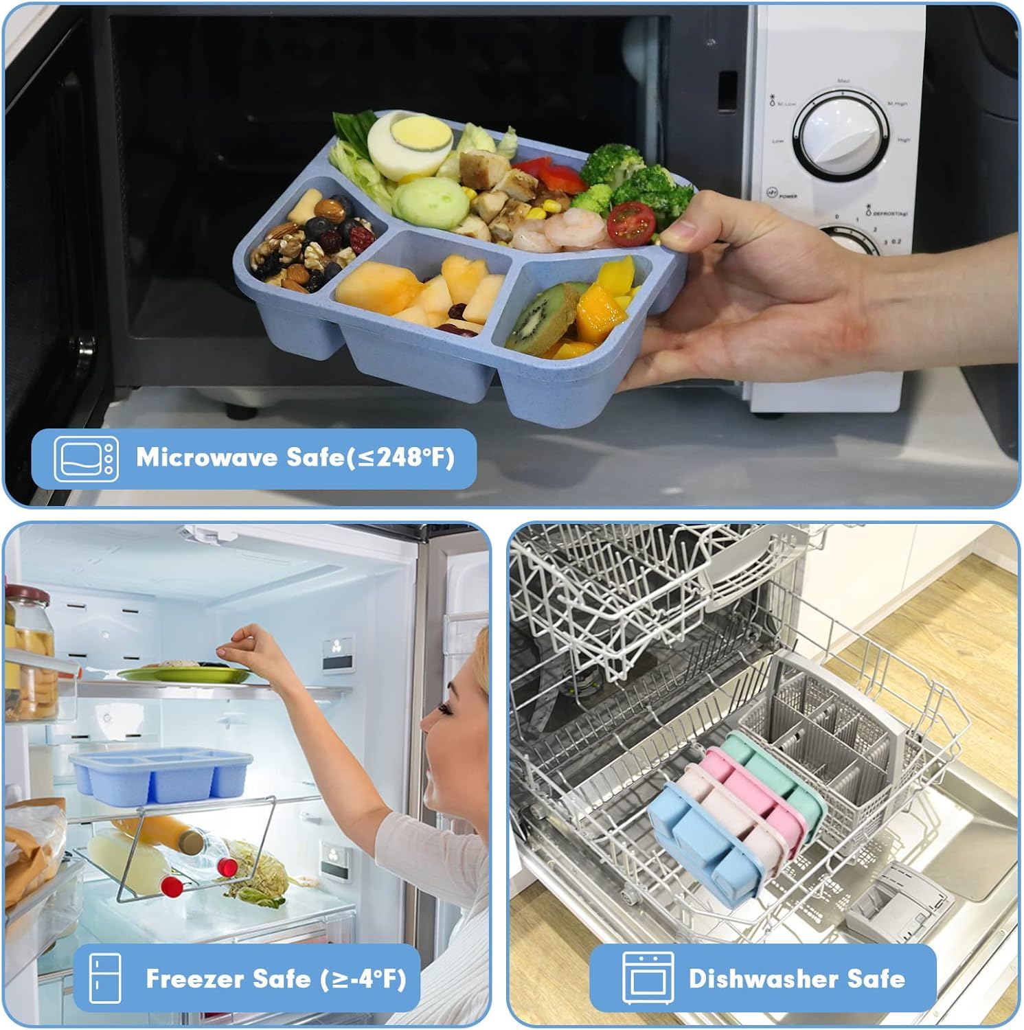 BentoBox – Set van 4 Snacks Dozen met Compartimenten