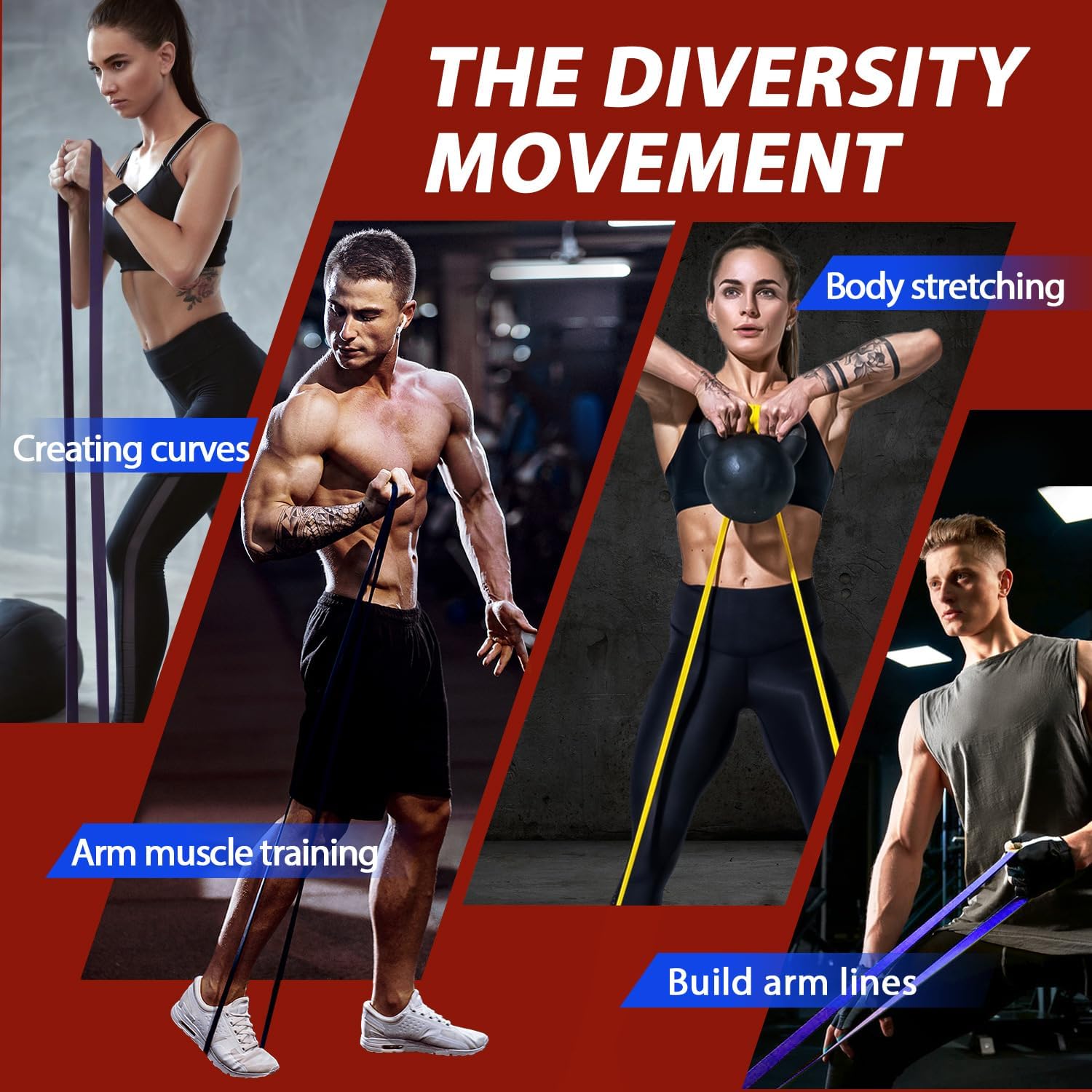 PowerBand Set – Weerstandsbanden voor Krachttraining