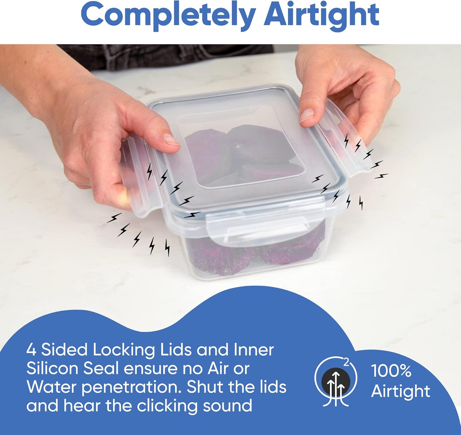 StoreMaster - Luxe Luchtdichte Opbergbakken Set