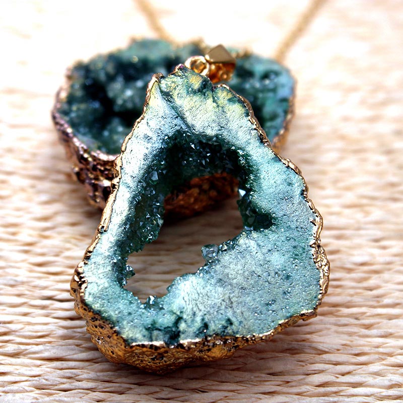 Gaia Natuurlijke Kristallen Geode Hangdecoratie