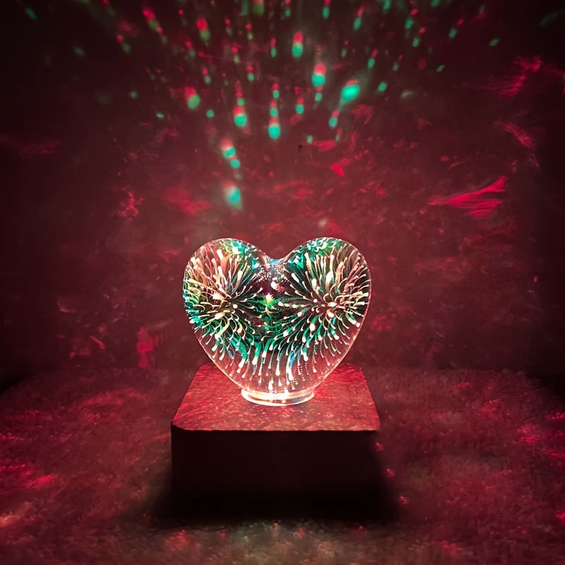 FireworkLight - 3D LED Hartlamp voor Romantisch Sfeerverlichting