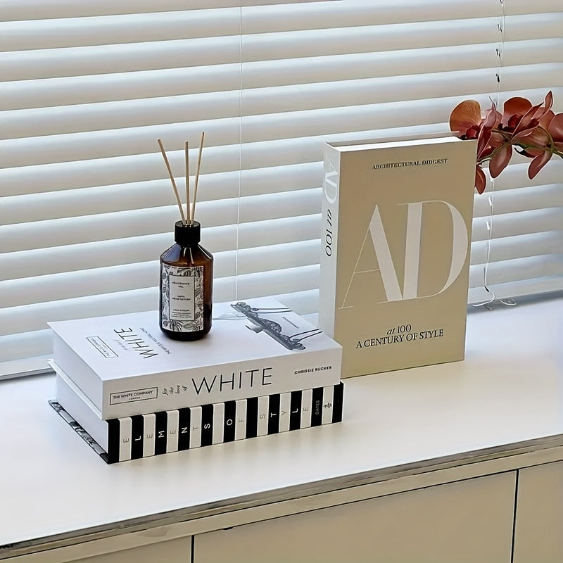 ChicDecor - Set van 3 Elegante Boeken voor Interieurstijl