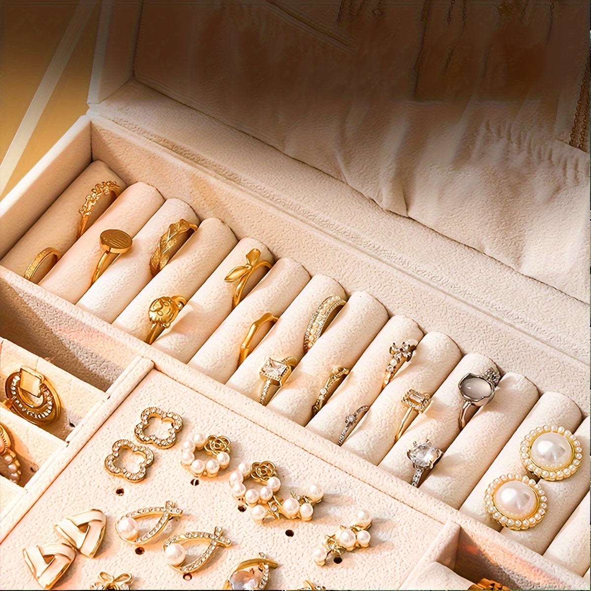 Elegance - Luxe Sieraden Organizer met Hoogwaardig Leer