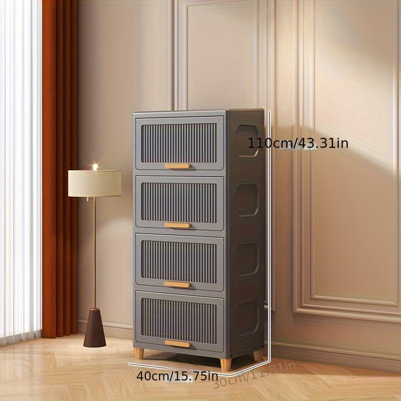 SleekStorage - Waterdichte Flip-Top Opbergkast voor Thuis