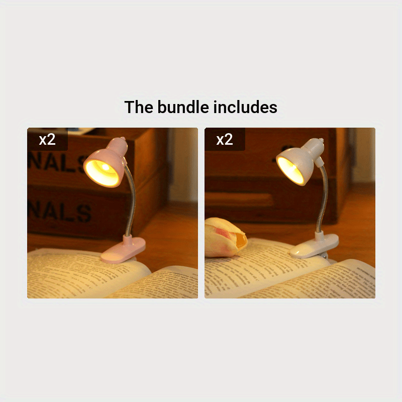 MiniGlow Lamp - Draagbare Clip-On Lezen Verlichting