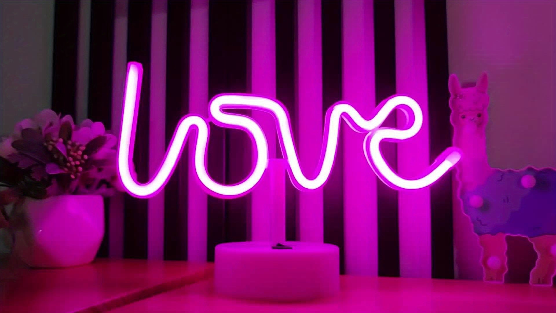 NeonLiefde Lamp – Verlichte Neon Tafellamp voor Feesten