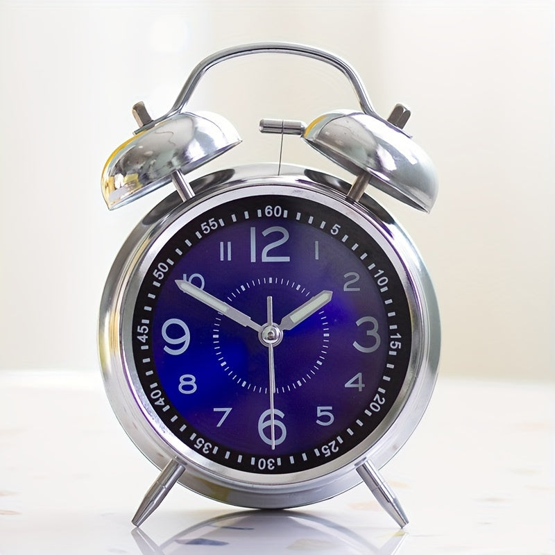 RetroBell Clock – Stijlvolle Stille Wekker met Verlichting