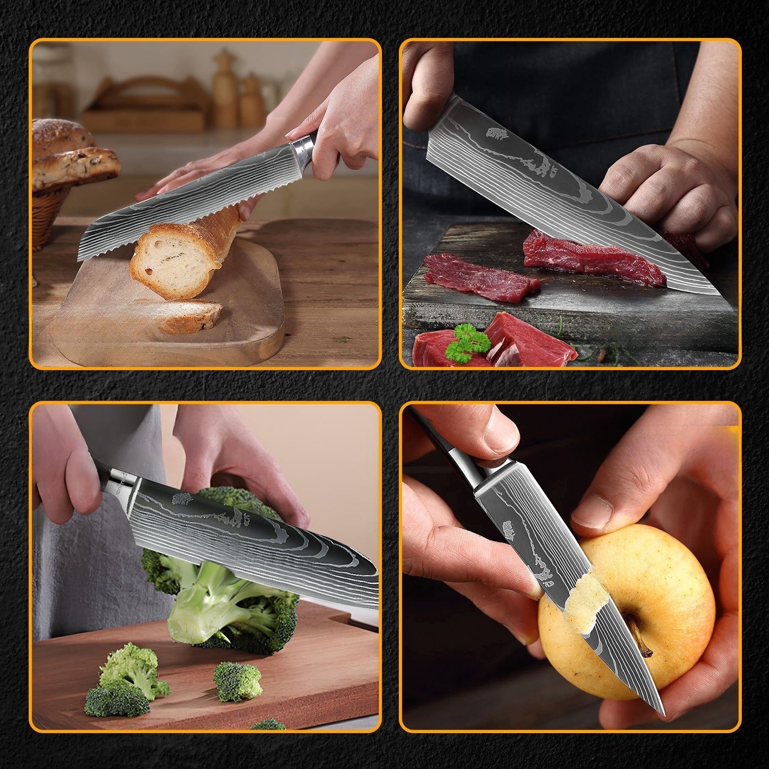 CulinaryMaster - Luxe Japanse Messen Set van 7