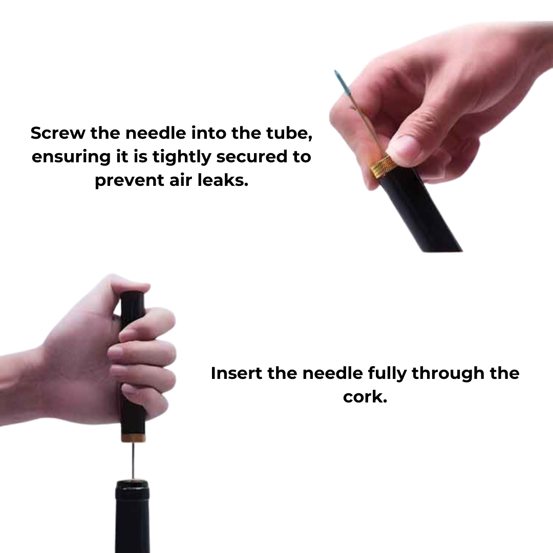 CorkMaster – Luxe Luchtdruk Wijnopener voor Gemakkelijk Gebruik