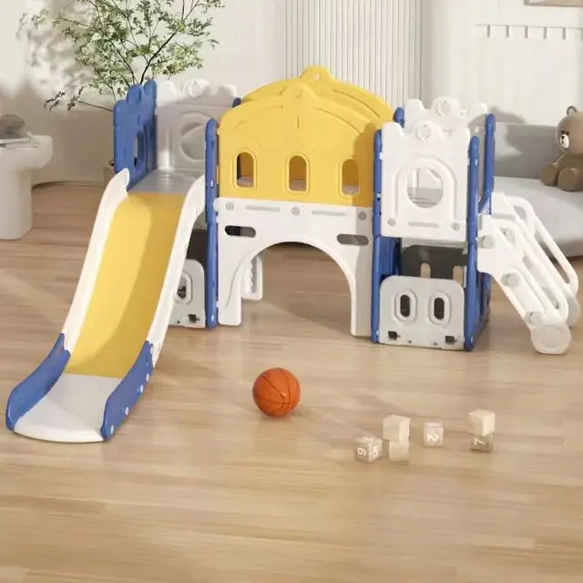 Mini Play Haven - Multifunctionele Schommel- en Glijbaan Set