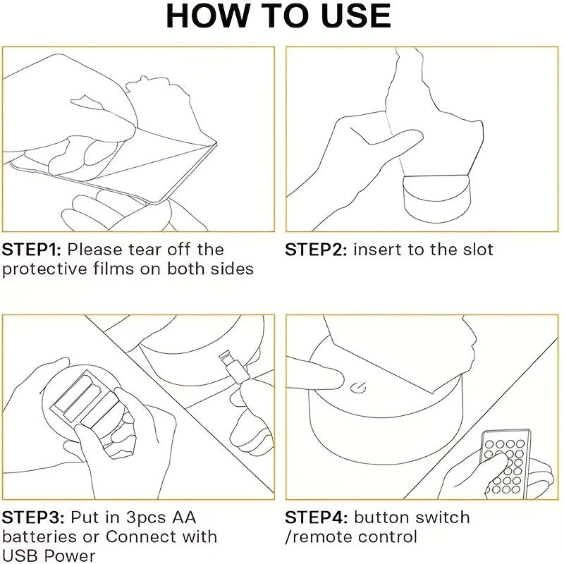 LumiGlow – 3D LED Nachtlamp Zwart Pistool 16 Kleuren