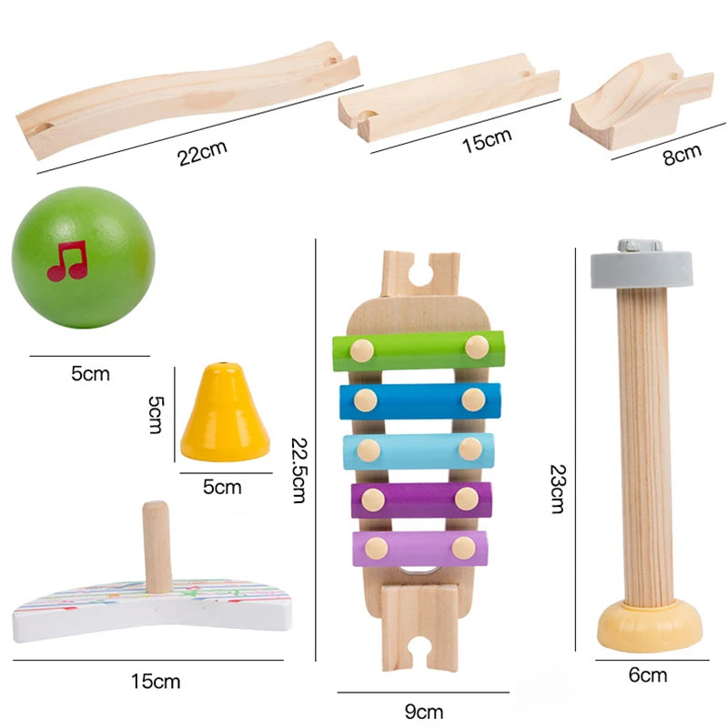 MusicBlocks Toy - Houten Sensorische Blokken voor Groei