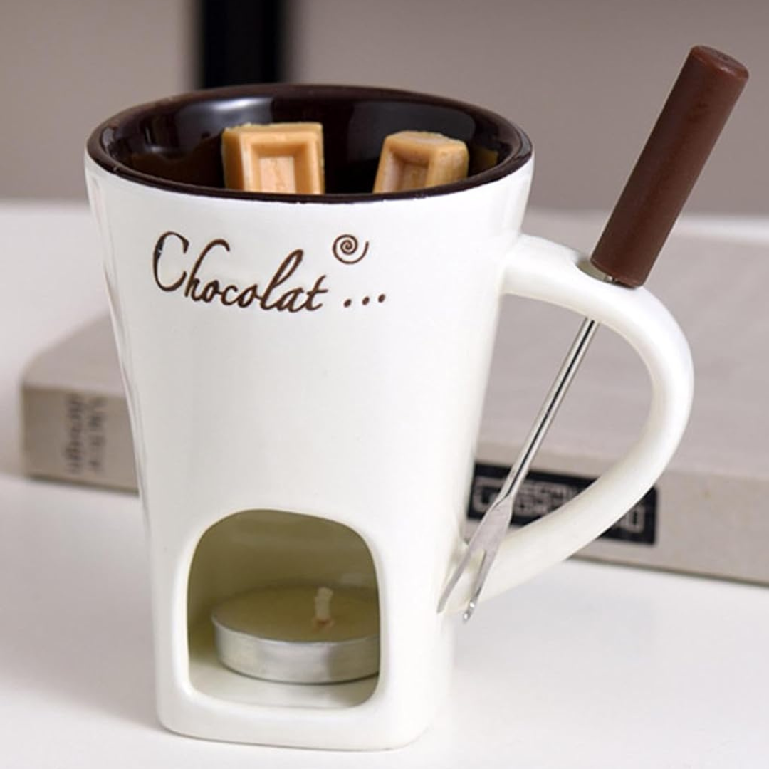 ChocoFondue - Elegante Kom voor Smeltbare Chocolade & Kaas