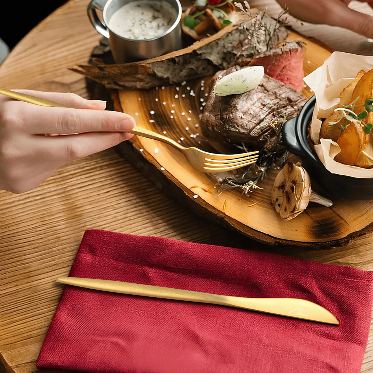 GoudenGlans - Luxe Bestekset van 20 Stuks voor Elegant Dineren