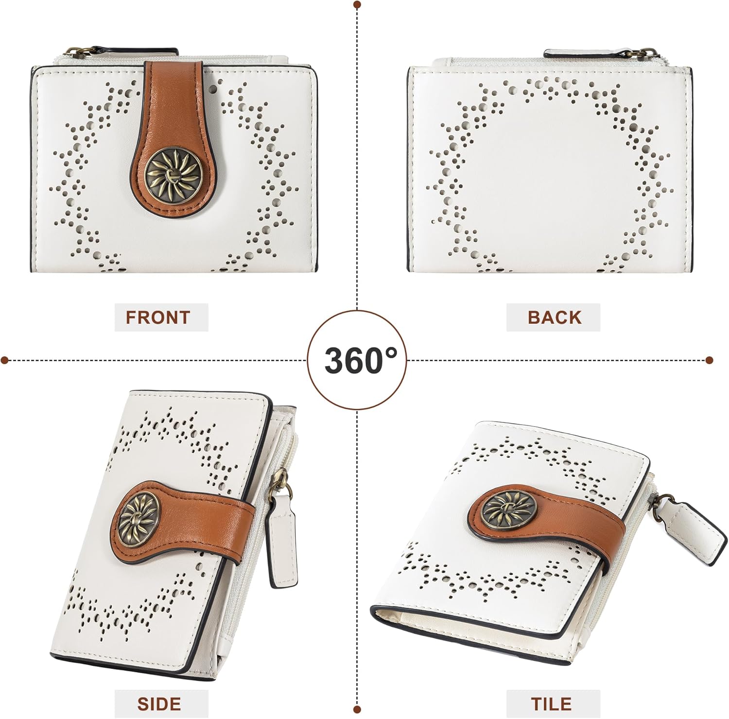 ClaireSlim – Elegante RFID Damesportemonnee met Rits