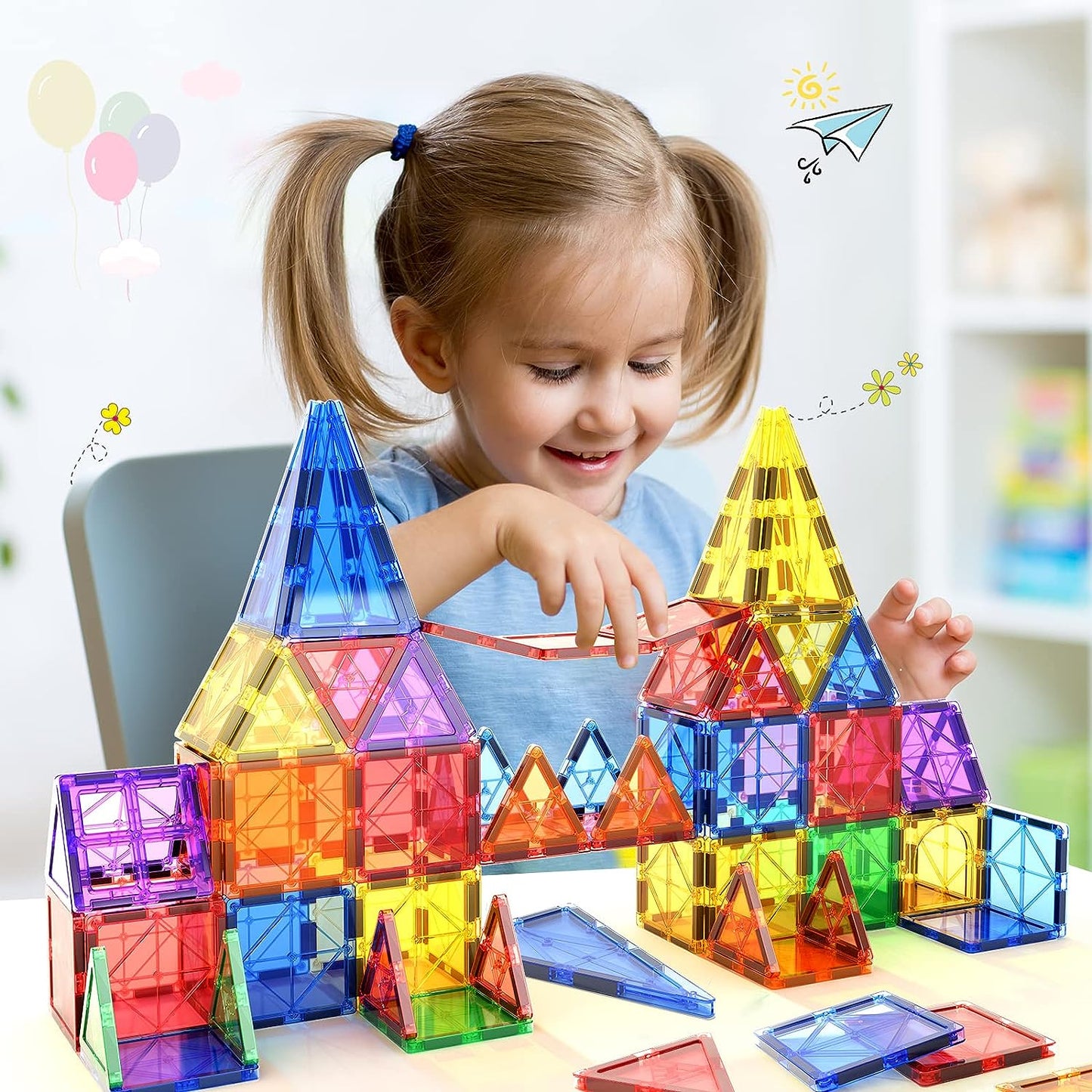 Montessori Magnetische Tegels - Ontdek Eindeloos Bouwplezier
