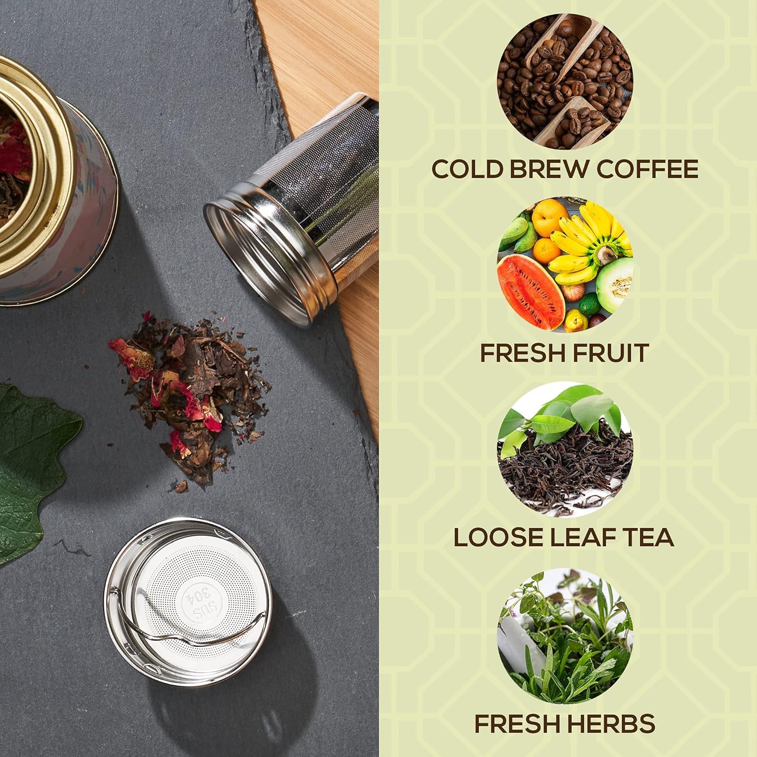 TeaFusion - Luxe Bamboe Thee Fles 500ml