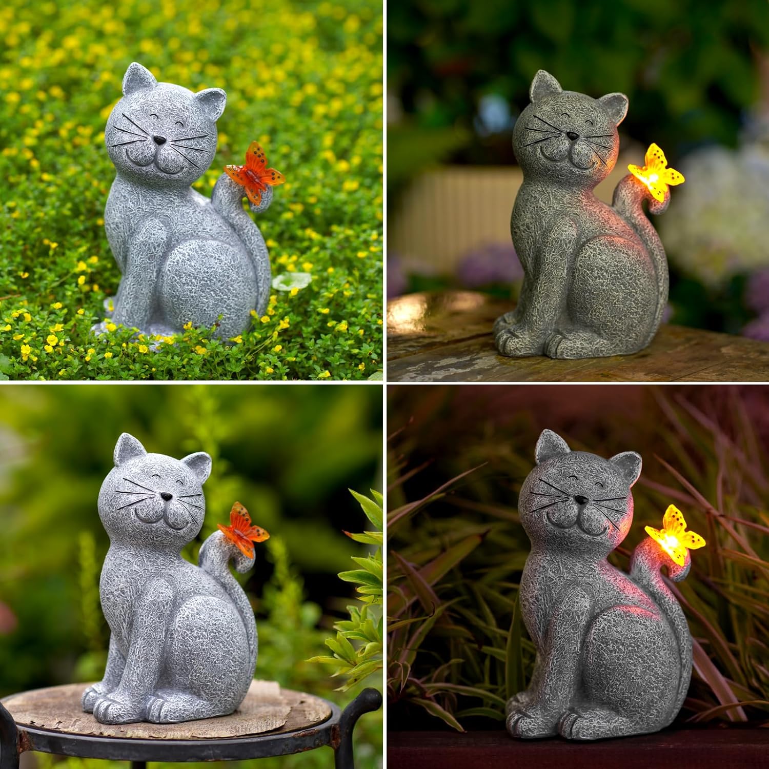 EnchantedKitty - Elegante Decoratieve Kat voor Buitenruimte