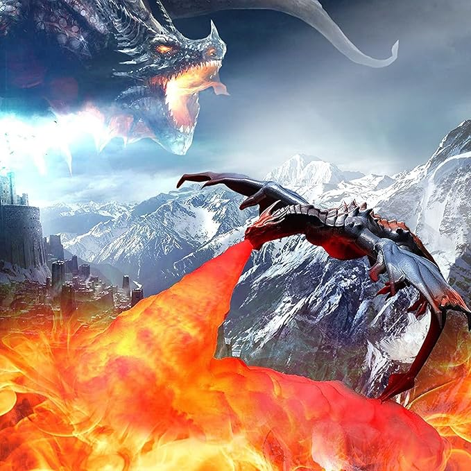 FireDragon Lamp - 3D Oplaadbare Draak Nachtverlichting